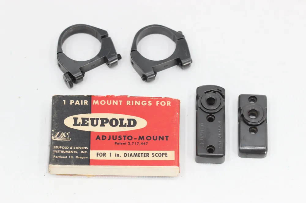 Leupold Adjusto-Mount Bases & 1″ or 26mm Rings for Post-War Rifles