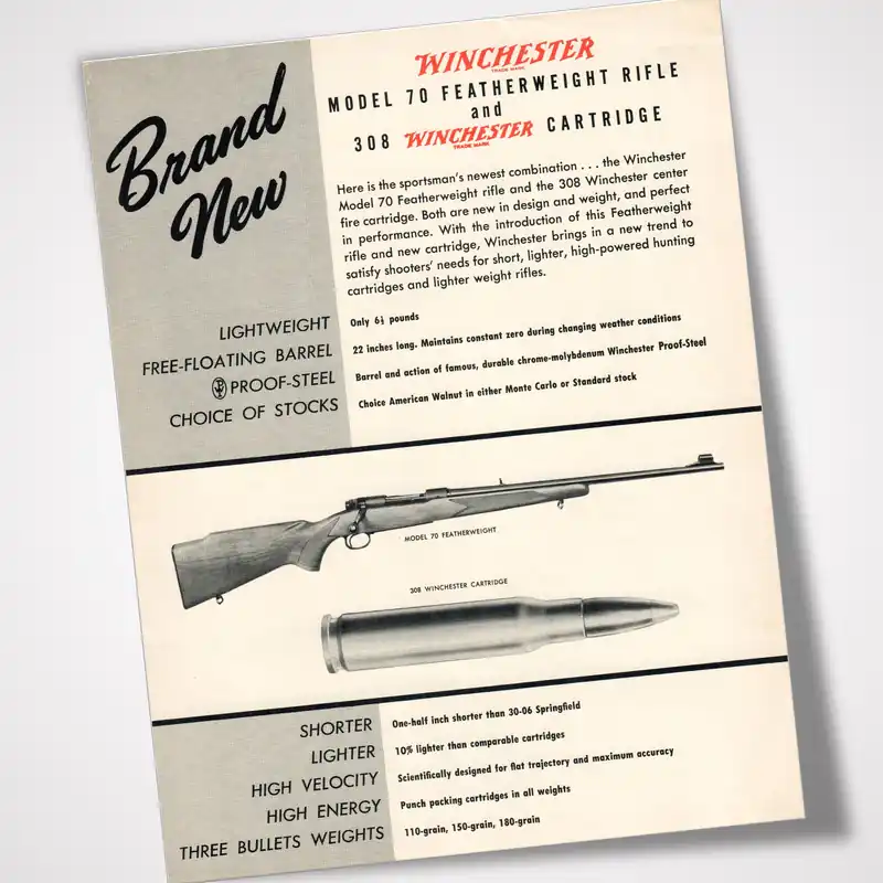Complete Dealer Package – Winchester Model 70 Featherweight & 308 Win Cartridge Introduction