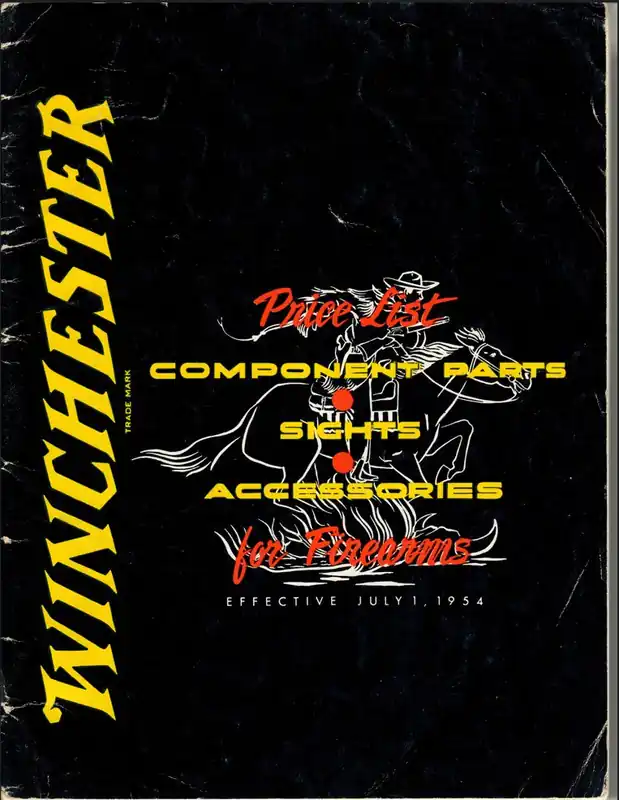 1954 Winchester Component Parts Price List – No. 2165
