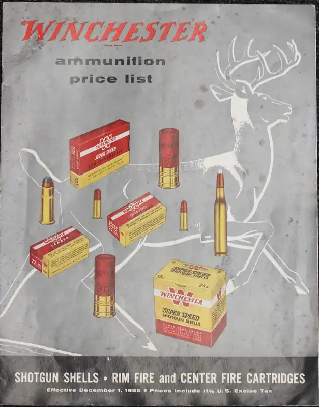 1955 Winchester Ammunition Price List – No. 2236