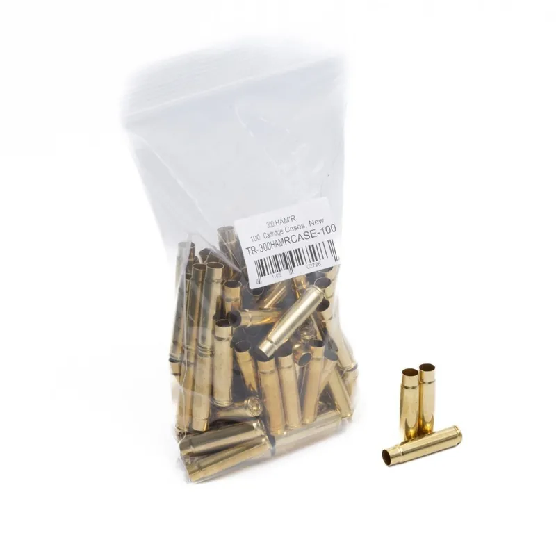 BRASS, 300 HAM‘R, UNPRIMED, NEW, 100/BAG