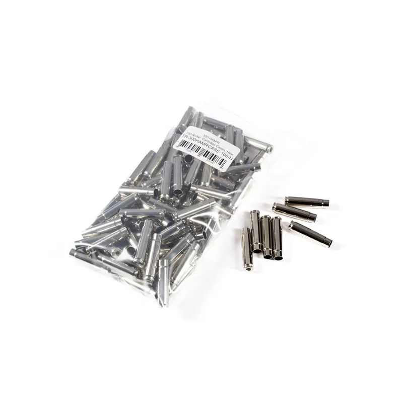 BRASS, NICKEL, 300 HAM‘R, UNPRIMED, NEW, 100/BAG