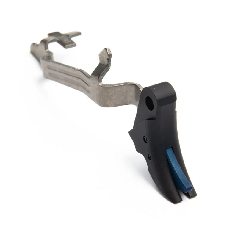 TRIGGER ASSEMBLY, PERFORMANCE, GLOCK, GEN 5, CURVED TRIGGER, BLACK/BLUE SAFETY