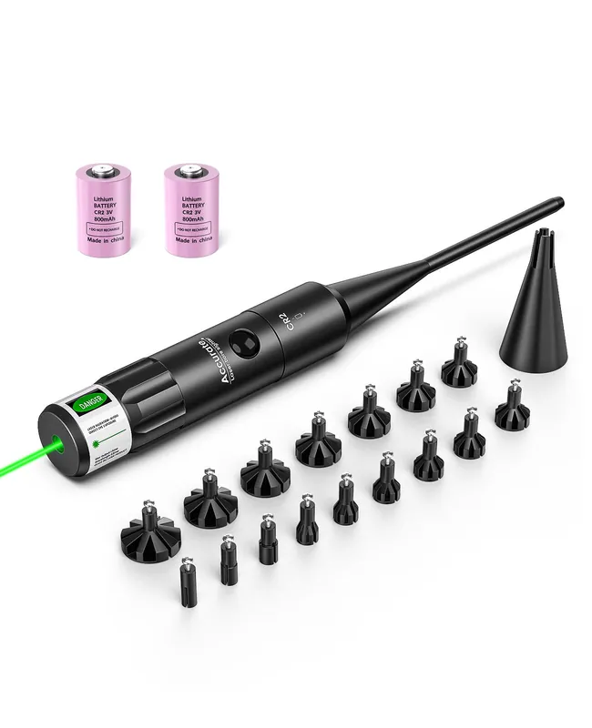 CVLIFE Bore Sight Kit Bright Green or Red Dot BoreSighter