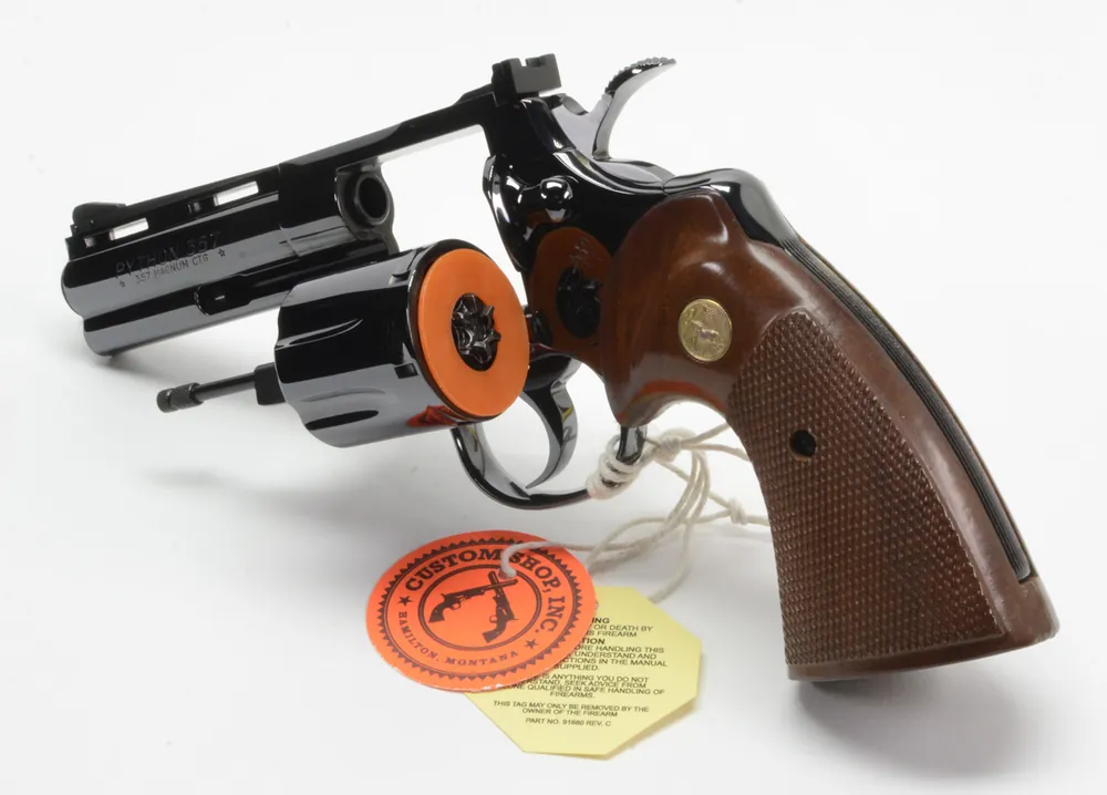 Colt Python, King Cobra,Trooper, .357 Mag Cylinder Protector Ring. NOS Orange..