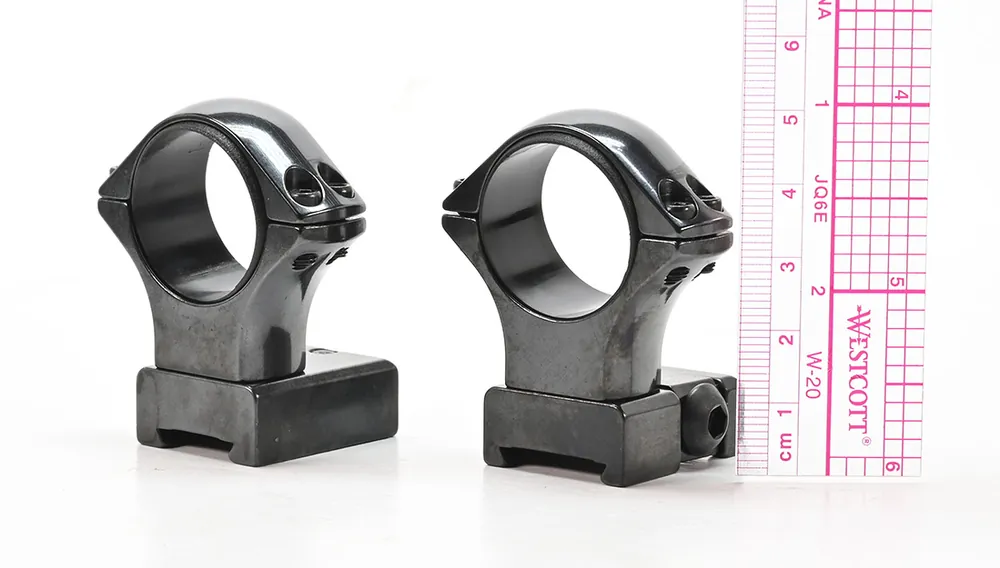 Optilock Scope Mount Rings And Bases. Medium Height (35.5mm). Excellent Condition