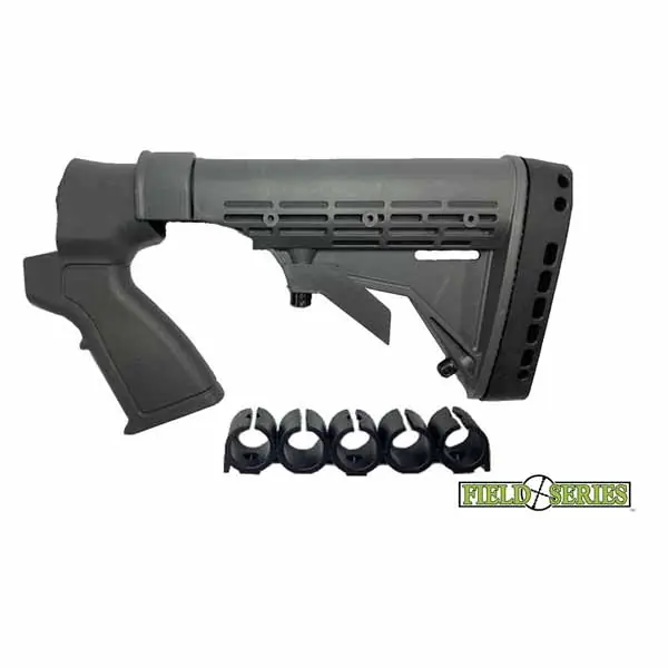 Phoenix Tech Field Series Mossberg Tactical Stock 12 ga- (No Recoil Reduction System and No Forend) – Black