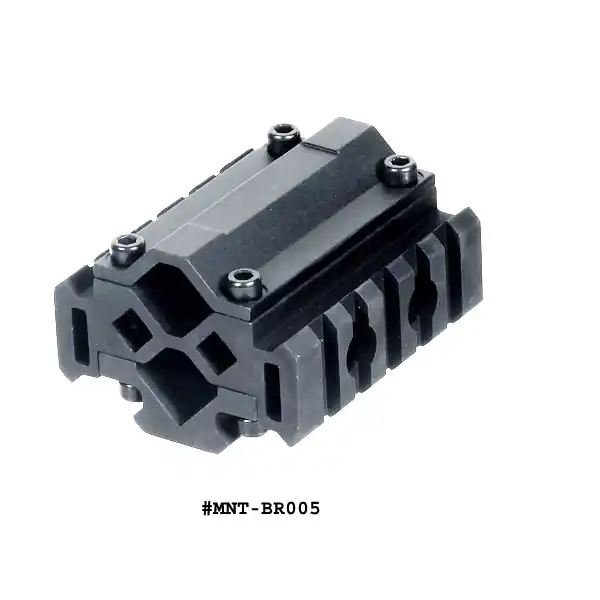 UTG Tri-Rail Barrel 5 Slot Mount For AK-47, SKS, Mini-14 or any Rifle with Barrel Size 3 –20 mm (0.51 Inch to 0.787 Inch)