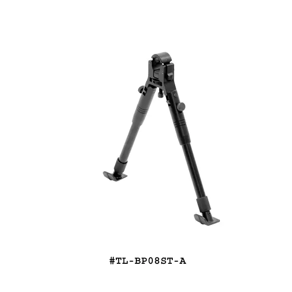 UTG New Gen Clamp-on Bipod, Steel Feet, Center Ht 8.7-10.2 Inch