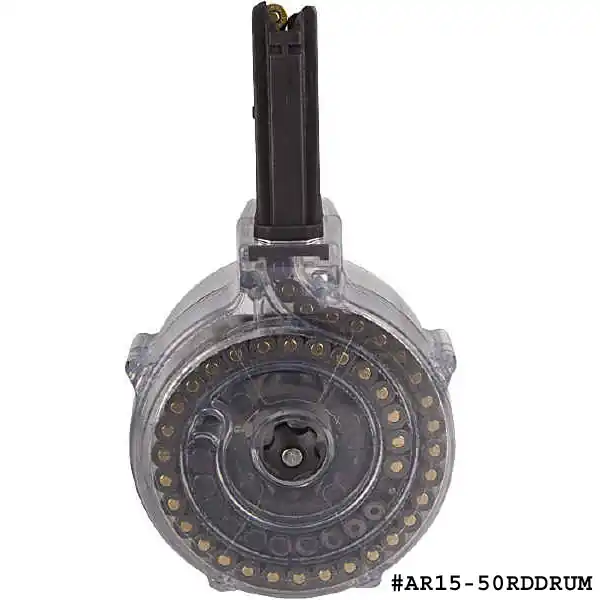 Korean .223 AR-15 Drum With Clear Cover-Restricted Item -Check Your Local and State Laws Prior To Ordering