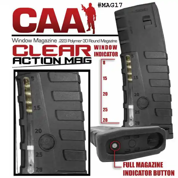 CAA AR-15 30 Round Mag W/Window -Restricted Item -Check Your Local and State Laws Prior To Ordering