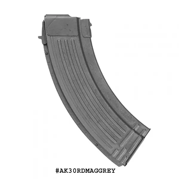 AK-47 30 Round Grey Steel Magazine -Restricted Item -Check Your Local and State Laws Prior To Ordering