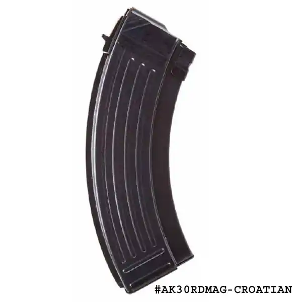 AK-47 Croatian 30 Round Steel Magazine With Bolt Hold Open -Restricted Item -Check Your Local and State Laws Prior To Ordering