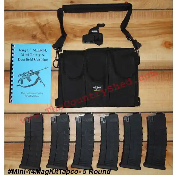 Mini-14 Tapco Mag Kit- 5 Round Mags -Restricted Item -Check Your Local and State Laws Prior To Ordering