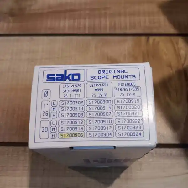 Sako Original Scope Mount – Sako Basemounts Steel 30mm H40.5mm – QUANTITY 1 AVAILABLE