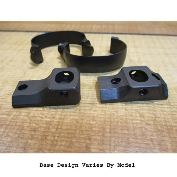 S&K Remington SKulptured Scope Mount Bases With 30mm Smooth Kontoured Scope Rings