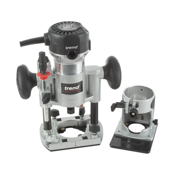 TrendT1EPS 710W 1/4″ Variable Speed Trim / Plunge Router 230V
