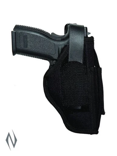 UNCLE MIKES AMBIDEXTROUS SIDEKICK HOLSTER BLACK SIZE 15 + MAG POUCH