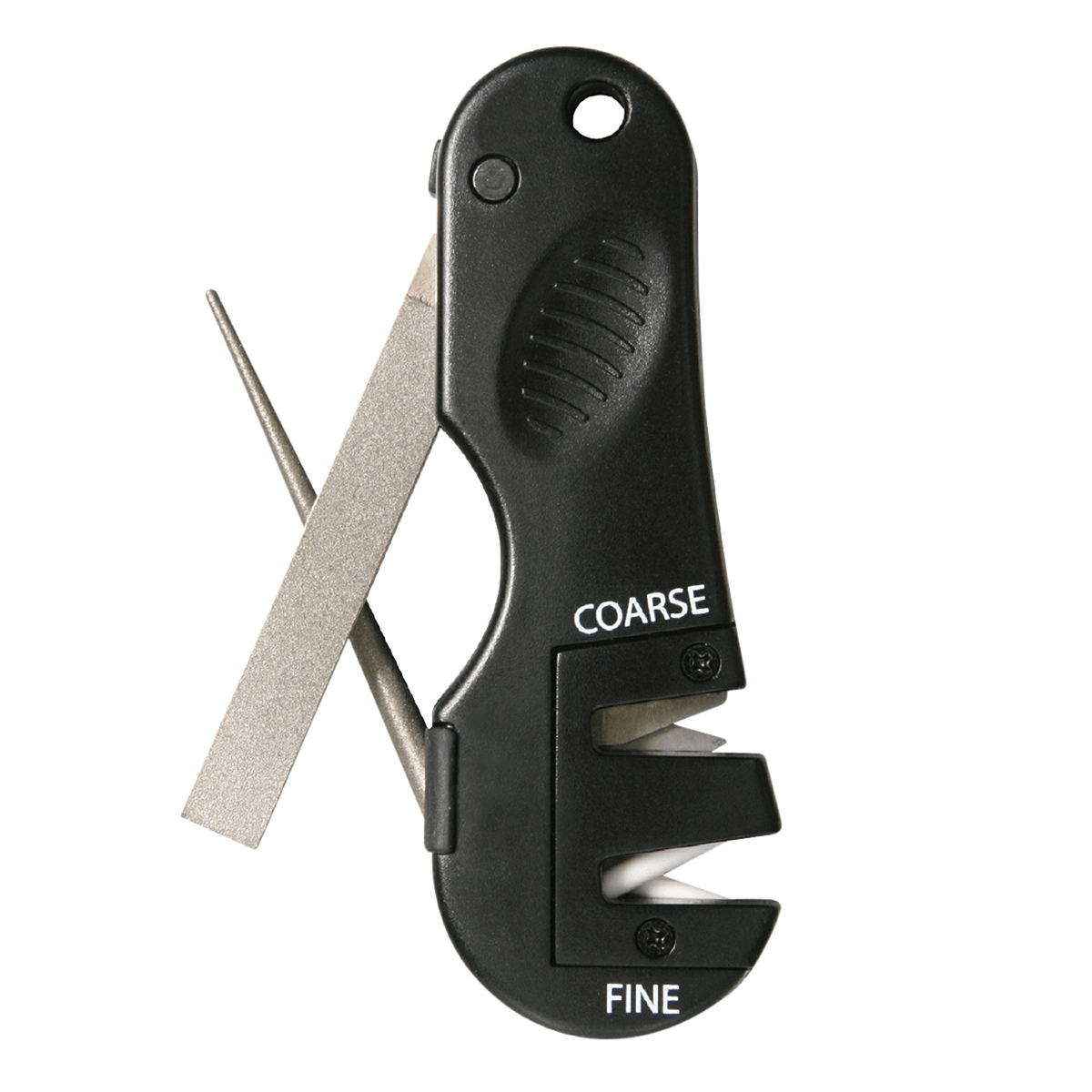 Accusharp 029C 4-in-1 Knife and Tool Sharpener Diamond Tungsten Carbide Black