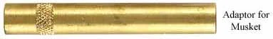 Adapter for musket rod, Pedersoli Brown Bess or Charleville, 5-.8mm female to 10-32 female