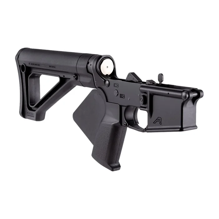 AERO PRECISIONFEATURELESS COMPLETE LOWER RECEIVER W/FIXED STOCK FOR AR-15