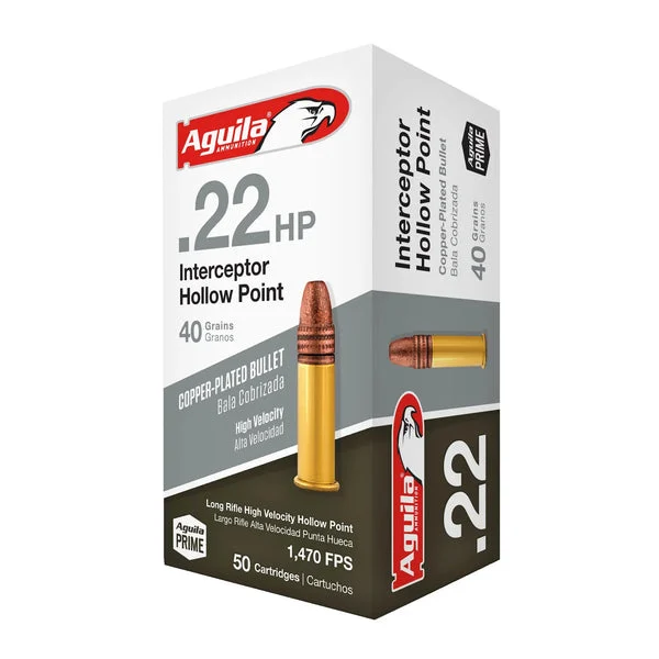 AGUILA 22LR INTERCPT 40GR HP 50RD