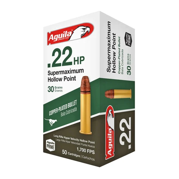 AGUILA 22LR SUPR MAX 30GR HP 50RD