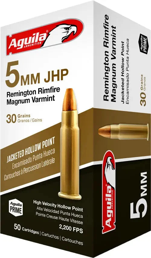 AGUILA 5MM REM MAG 30GR JHP 50RD