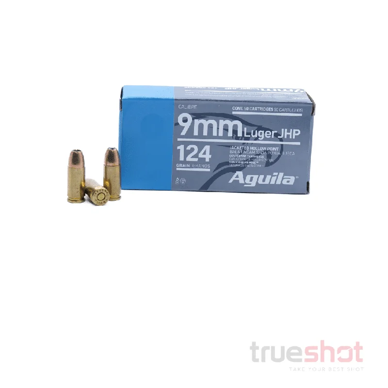 Aguila 9mm 124 Grain JHP – High-Quality Hollow Point Ammunition