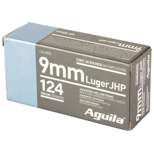 AGUILA 9MM 124GR JHP 50RD