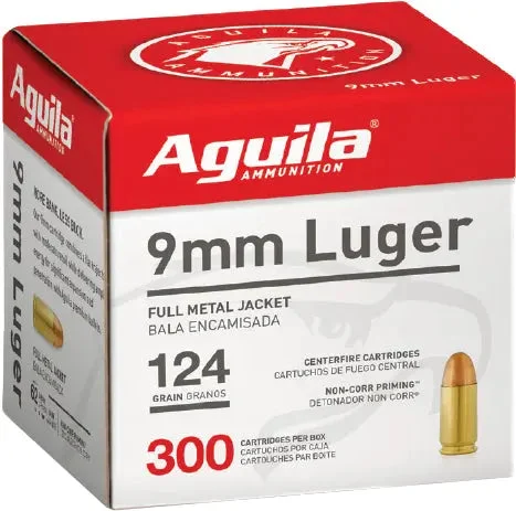 AGUILA 9MM LUGER 124GR FMJ-RN 300RD