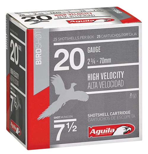 Aguila Field 20 Ga, 2.75", 1oz, 8 Shot, 25rd Box