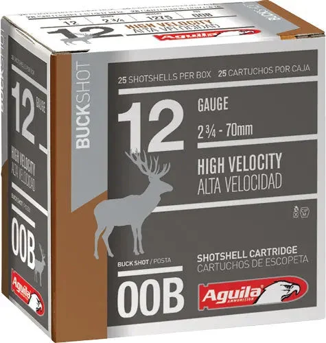 AGUILA SHOTSHELL 12GA 2.75" 00 BUCK 25RD
