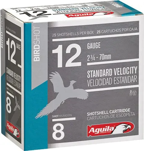 AGUILA SHOTSHELL 12GA 2.75" 1-1/8OZ #8 250RD CASE