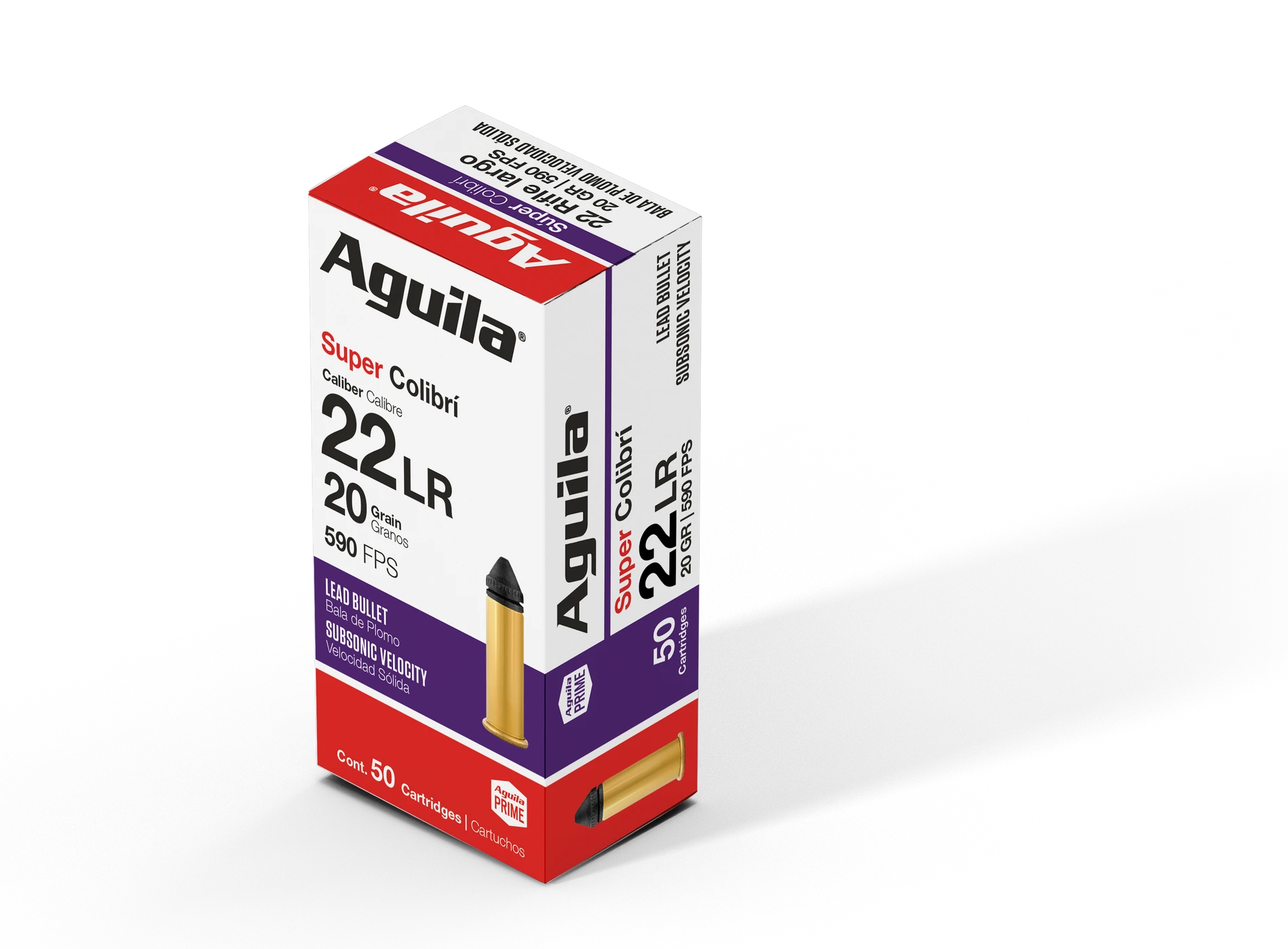 Aguila Super Colibri .22 LR 20 gr LRN – Ultra Quiet Lead Round Nose Ammo| 500 Rounds
