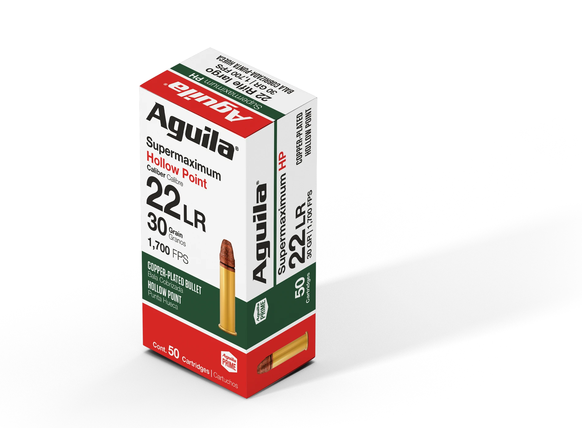 Aguila Super Maximum .22 LR 30 gr HP – High-Velocity Hollow Point Ammo| 1000 Rounds