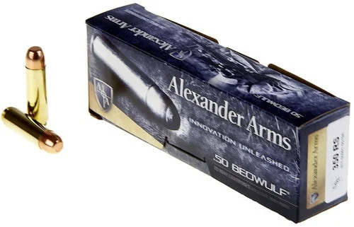 Alexander Arms .50 Beowulf 350gr Round Shoulder, 20rd Box