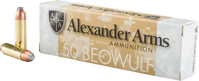 Alexander Arms AB400FPBOX FP Flat Point400 Grain .50 Beowulf