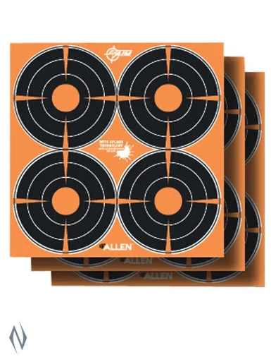 ALLEN EZ AIM SPLASH ADHESIVE 3" BULLSEYE TARGET 12PK