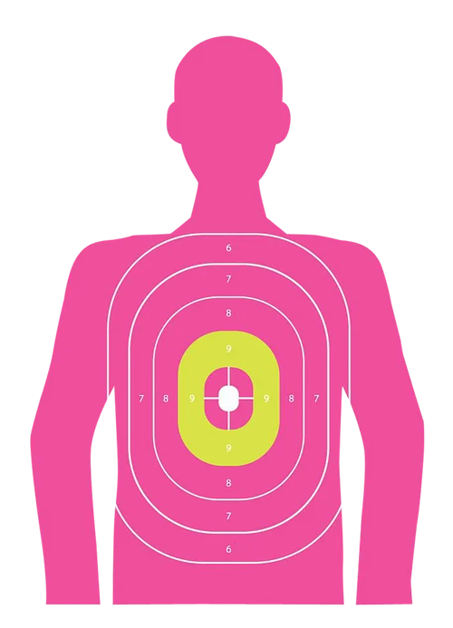 Allen EZ-Aim Wall Paper Handgun Works with Handgun/Shotgun/Airsoft Gun/BB Guns/Pellet Gun 12 x 18 Pink 8 Pack