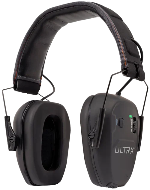 Allen ULTRX Bionic Bluetooth E-Muff, Electronic Earmuff, NRR 22dB, Bluetooth 5.3, Rechargeable, Rubberized Protective Coating, Midnight Gray