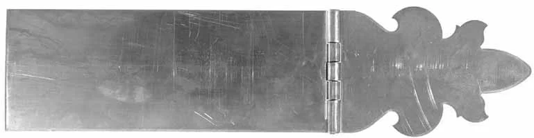 Allentown - Bethlehem longrifle Patchbox Kit,steel, 7" overall length