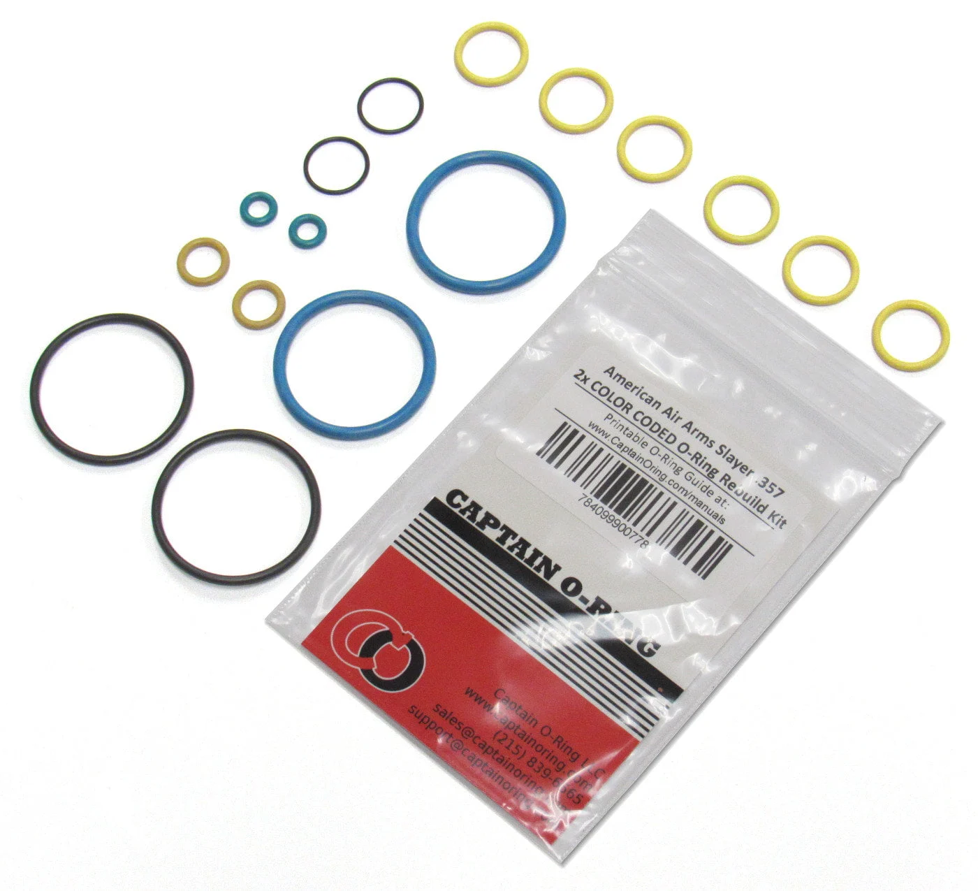 American Air Arms Slayer .357 Air Rifle 2x COLOR CODED O-Ring Kit