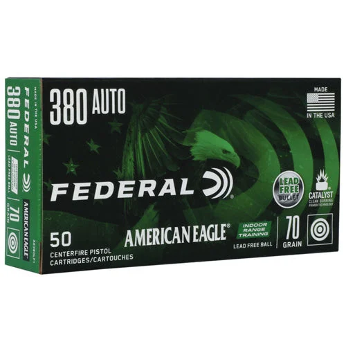 American Eagle AE380LF1 Indoor Range Training Lead-Free IRT70 Grain .380 ACP/Auto