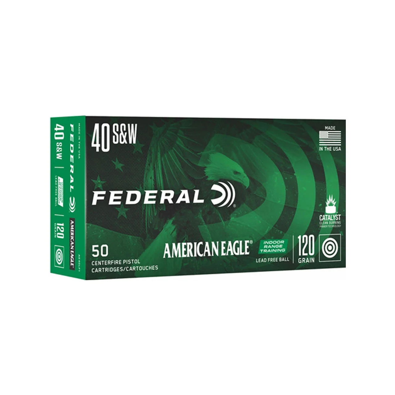 American Eagle AE40LF1 Indoor Range Training Lead-Free IRT120 Grain .40 S&W