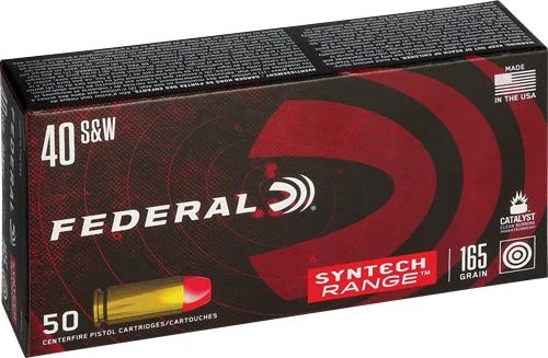 American Eagle AE40SJ1 Syntech Range LEAD-FREE Total Syntech Jacket Flat Nose165 Grain .40 S&W