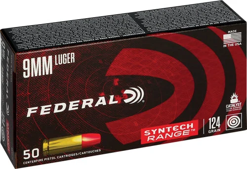 American Eagle AE9SJ2 Syntech Range LEAD-FREE Total Syntech Jacket Flat Nose124 Grain 9mm Luger/Parabellum