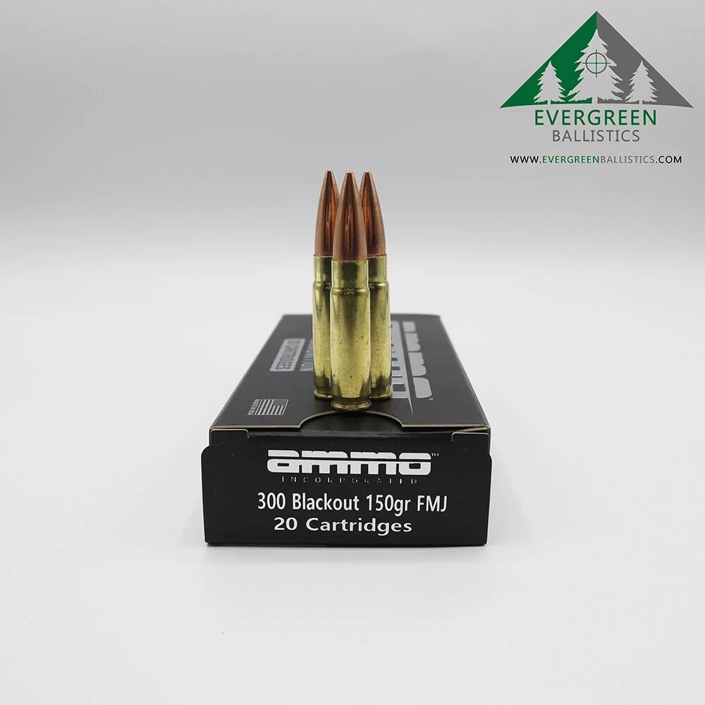 Ammo Inc 300 Blackout 150 Gr FMJ Ammo