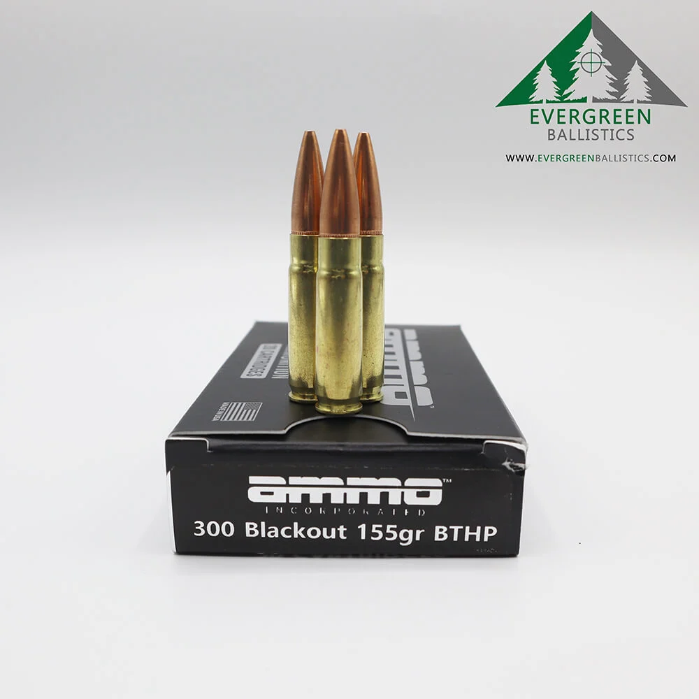 Ammo Inc 300 Blackout 155 Gr BTHP Ammo