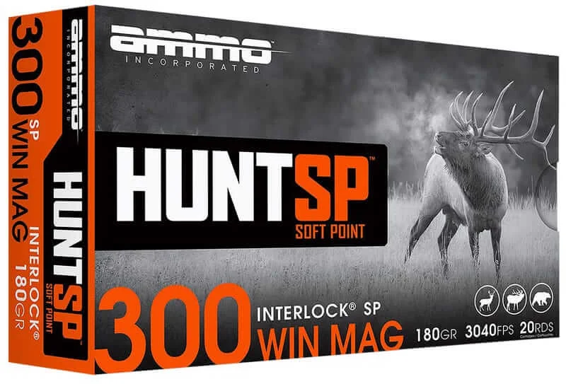 Ammo Inc 300 Win Mag 180 GR SP Rifle Ammo